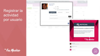Registrar la
actividad
por usuario

 