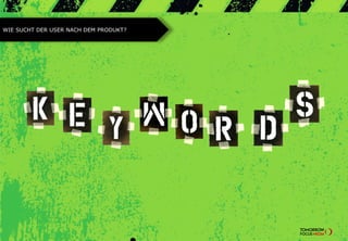 WIE SUCHT DER USER NACH DEM PRODUKT?
 