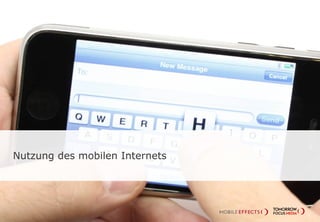 Nutzung des mobilen Internets
 