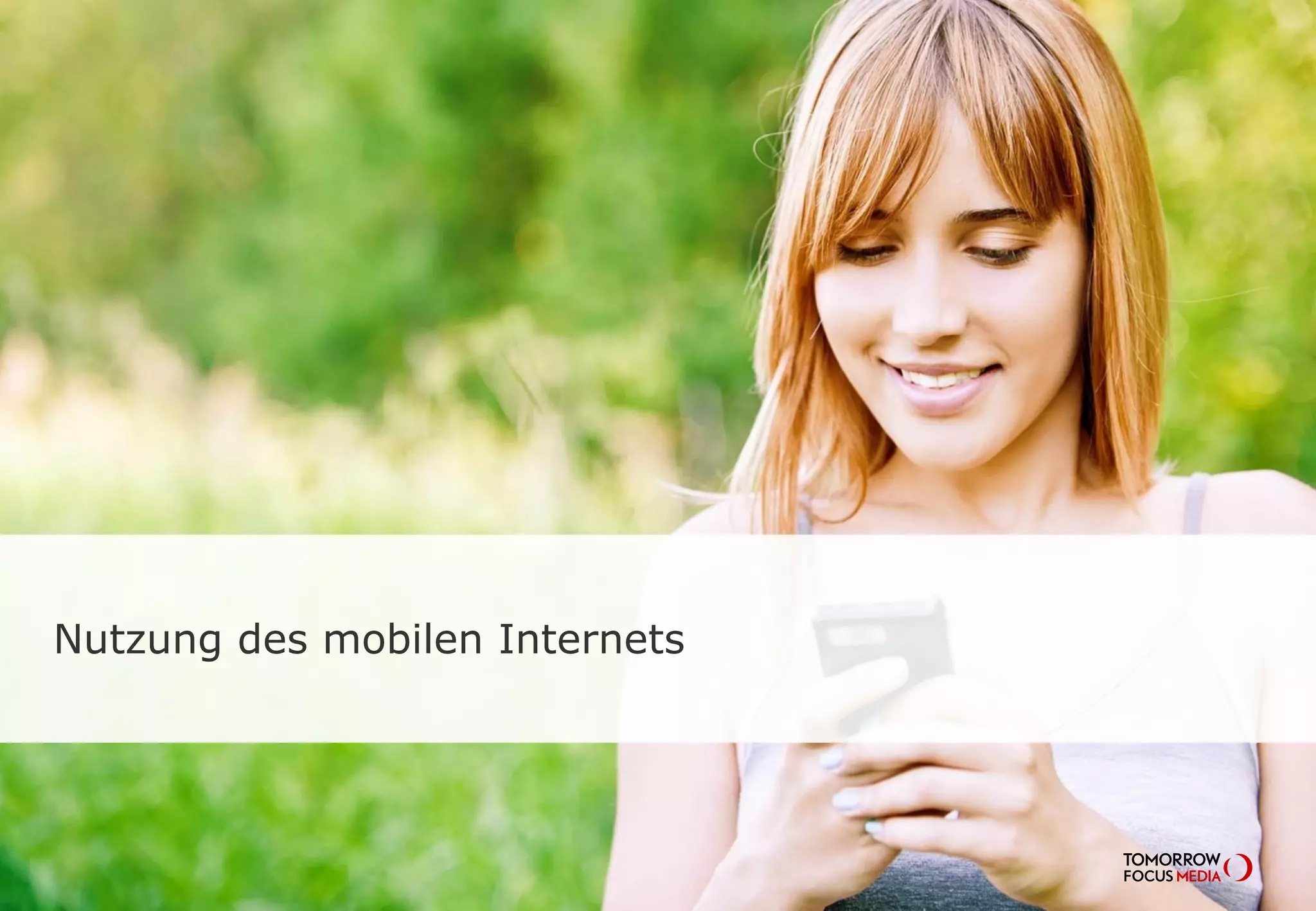Nutzung des mobilen Internets
 