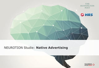 NEUROTION Studie: Native Advertising 
 