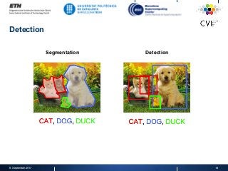 Detection
8. September 2017 18
Segmentation Detection
 
