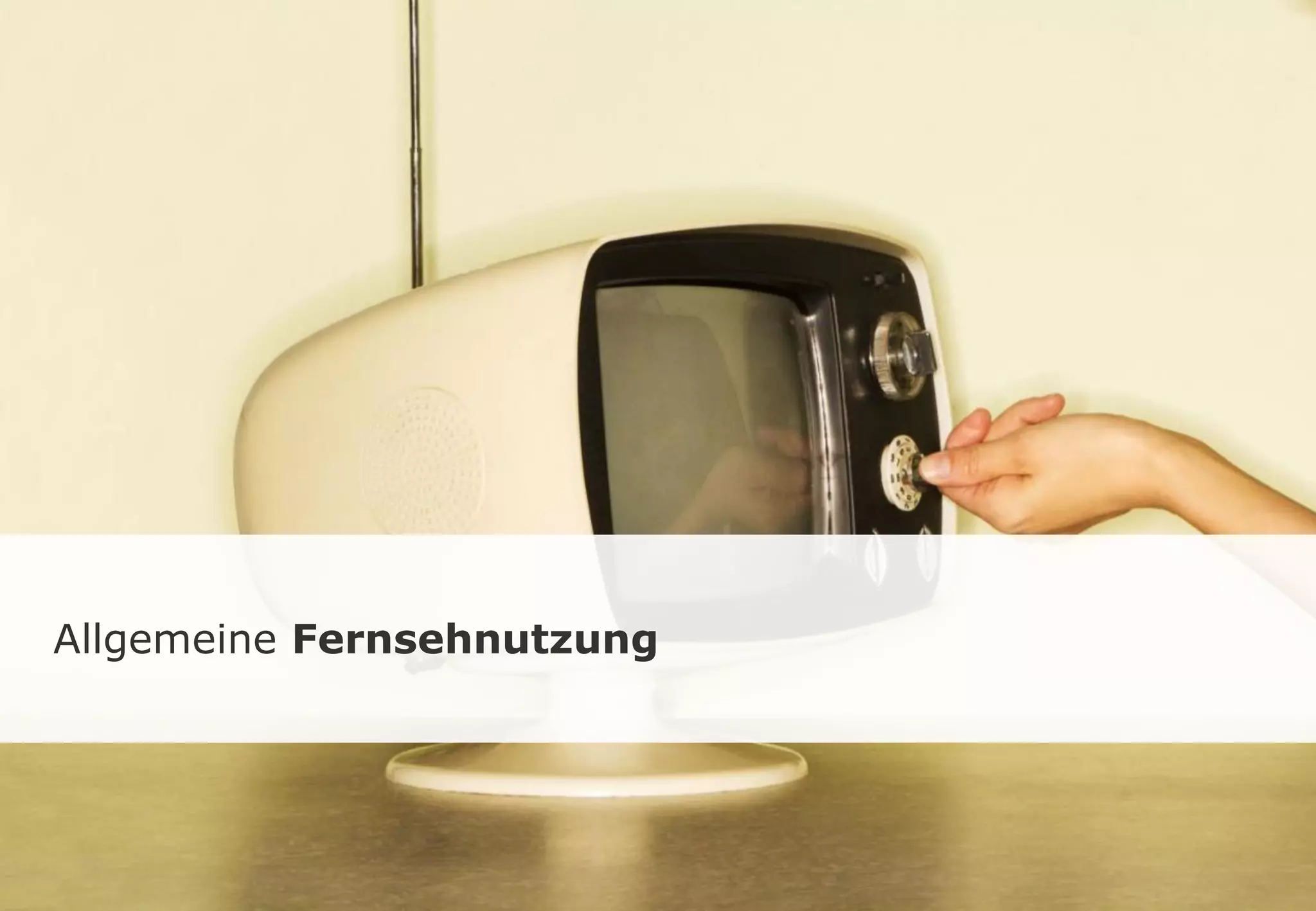 Allgemeine Fernsehnutzung
 