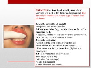 Friction Fremitus Trauma from occlusion- Perio ANKITA.pptx