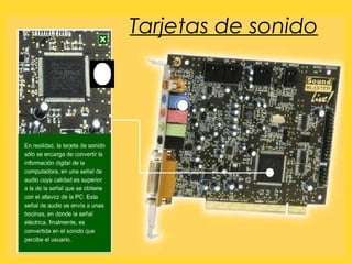 Tarjetas de sonido 
