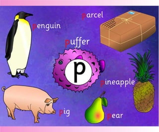 Flashcards and posters P p