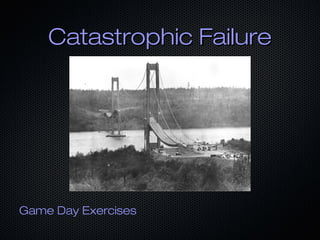 Catastrophic FailureCatastrophic Failure
Game Day Exercises
 
