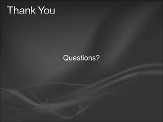 Questions? 
