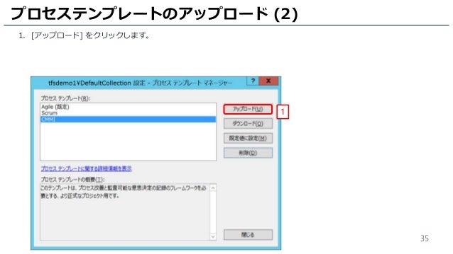 Team Foundation Server プロセステンプレートの変更 手順書