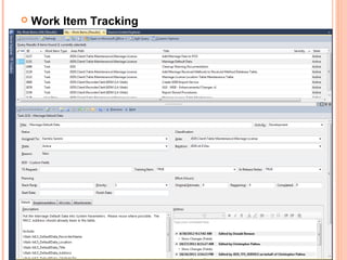  Work Item Tracking
 