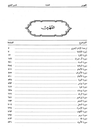  معالم التنزيل (تفسير البغوي) (ط: ابن حزم) 