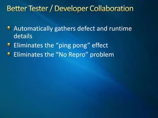 Reduced report latency