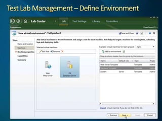 Project Management &Business Alignment ImprovementsRequirements ManagementWork Item hierarchySimple creation of Work Item relationshipsBetter Project & Excel integrationQuery FoldersExcel-based ad-hoc reportingExcel-based Agile management toolsEnhanced reportingDashboards