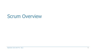Scrum Overview
41Aspenware: Scrum with TFS – Day I
 
