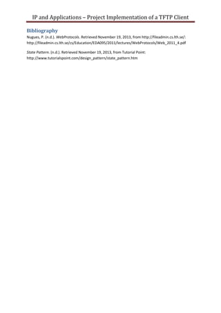 Tftp client server communication | DOCX