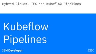 Hybrid Clouds, TFX and Kubeflow Pipelines
Kubeflow
Pipelines
 