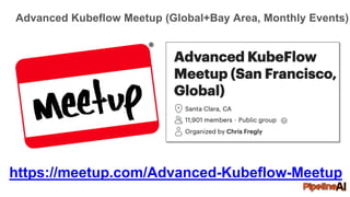 Advanced Kubeflow Meetup (Global+Bay Area, Monthly Events)
https://meetup.com/Advanced-Kubeflow-Meetup
 