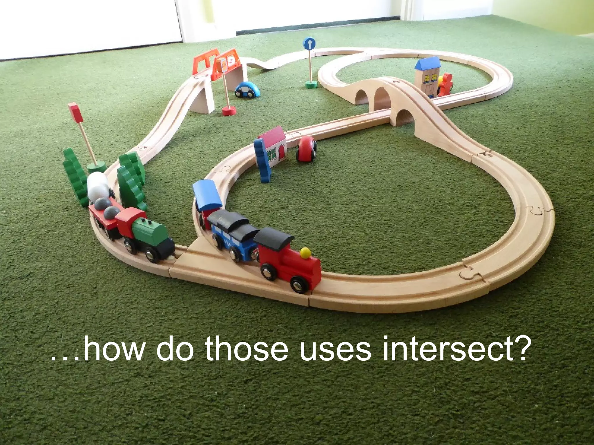 …how do those uses intersect?
 