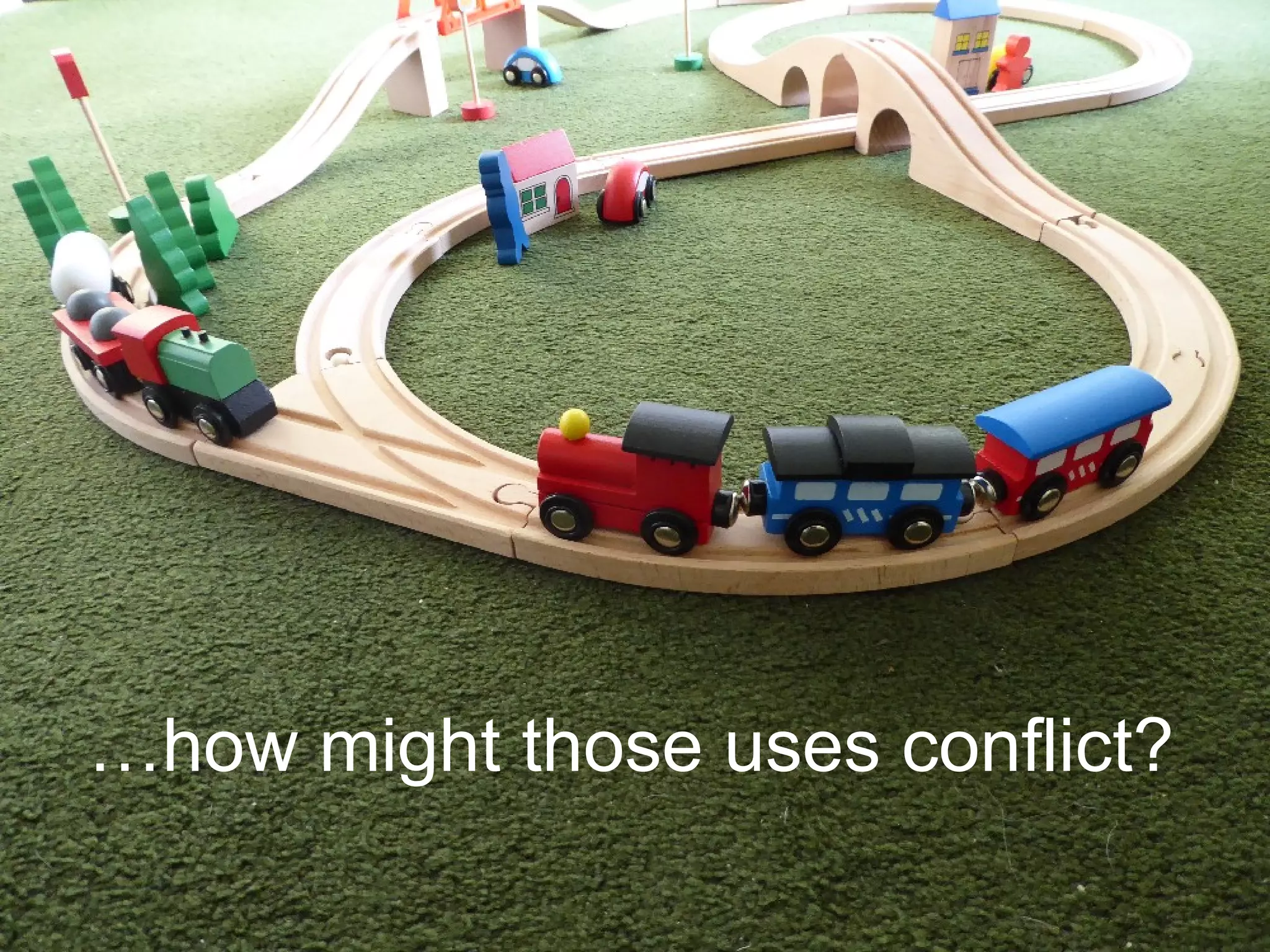 …how might those uses conflict?
 