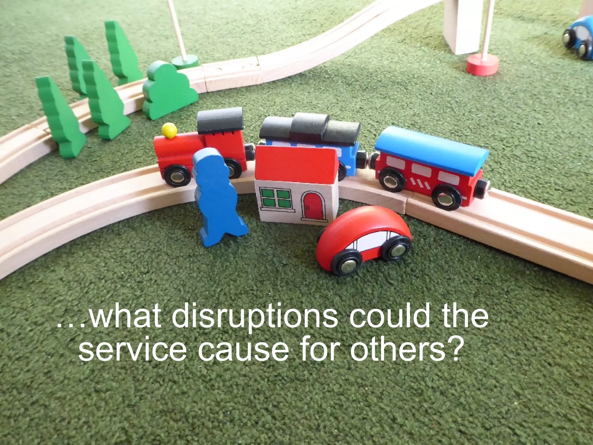 …what disruptions could the
service cause for others?
 