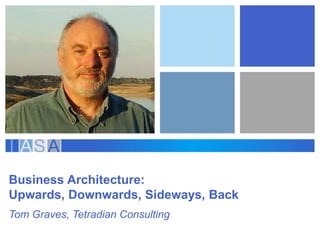 Business Architecture:
Upwards, Downwards, Sideways, Back
Tom Graves, Tetradian Consulting
 