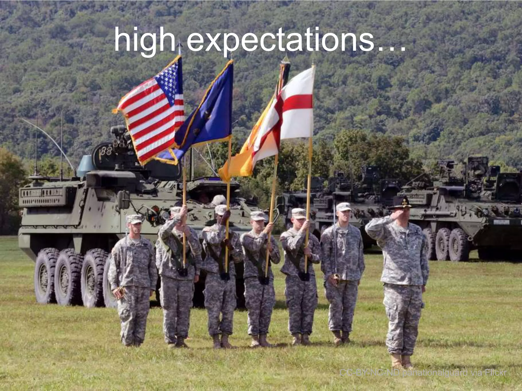 high expectations…

CC-BY-NC-ND panationalguard via Flickr

 