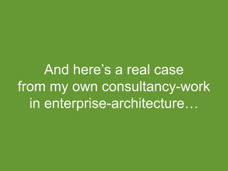 What keeps executives awake at
night?

And here’s a real case
from my own consultancy-work
in enterprise-architecture…

 