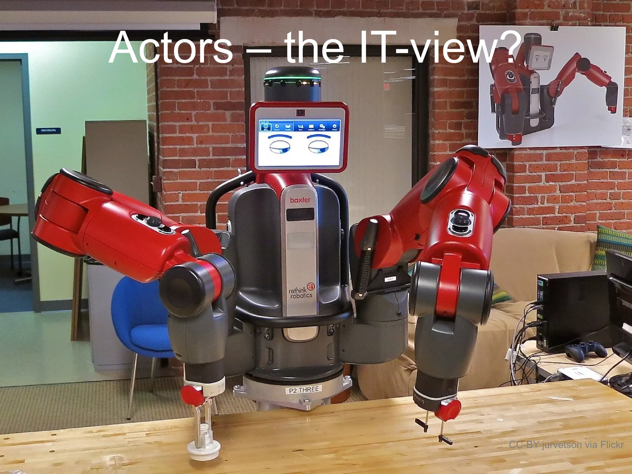 Actors – the IT-view?
CC-BY jurvetson via Flickr
 