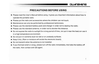 Quansheng TG UV2 TGUV2 - complete user manual