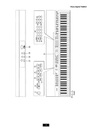 Piano Digital TG8815
3
 