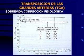 TRANSPOSICION DE LAS GRANDES ARTERIAS (TGA) SOBREVIDA CORRECCION FISIOLOGICA 