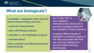 The regulation of biologicals in Australia | PDF