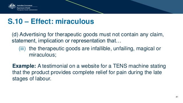 TGA Presentation: Therapeutic Goods Advertising Code (No ...
