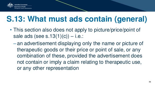 TGA Presentation: Therapeutic Goods Advertising Code (No ...