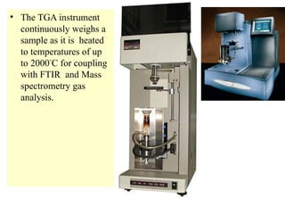 Tga Instrument Simple Thermogravimetric analysis with curveTGA (1).pptx