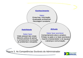 Figura 2. As Competências Duráveis do Administrador
 
