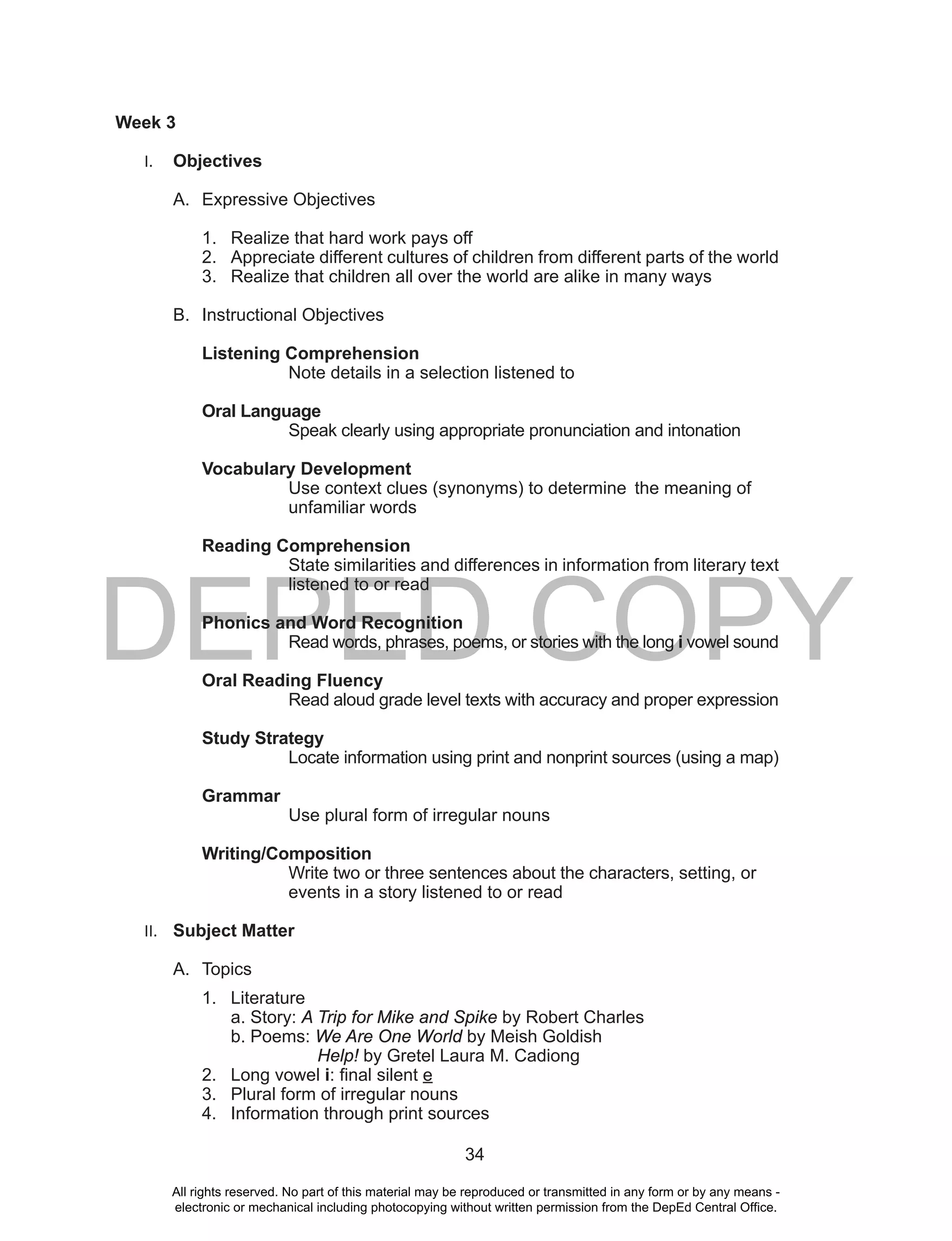 Teacher's Guide in English 4 | PDF