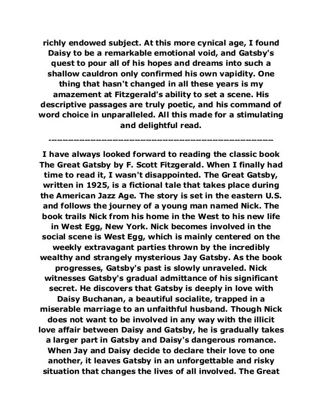The Great Gatsby Tv Tropes