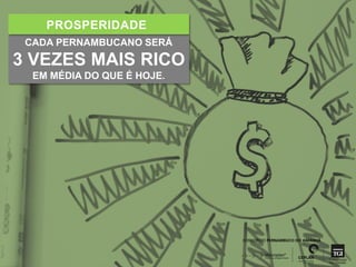 VISÃO DE FUTURO 
2035 E SEUS PRINCIPAIS ATRIBUTOS 
QUALIDADE DE VIDA 
EDUCAÇÃO 
E CONHECIMENTO 
INSTITUIÇÕES 
DE QUALIDADE 
COESÃO SOCIAL 
Dinâmico 
Competitivo 
Com infraestrutura 
de qualidade 
Com equilíbrio 
territorial 
PROSPERIDADE 
Seguro 
e saudável 
Com mobilidade 
eficiente e 
habitabilidade 
Sustentável 
Conectado 
Inclusivo e com 
igualdade de 
oportunidades 
Com civilidade, 
tolerância 
Com democracia, 
participação 
e cooperação 
Com inserção 
global 
 