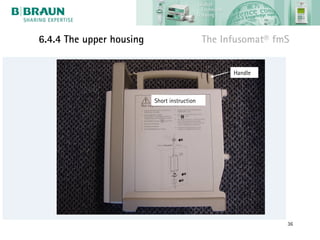 6.4.4 The upper housing                       The Infusomat® fmS


                                                    Handle



                          Short instruction




                                                               36
 