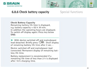 6.8.6 Check battery capacity   Special functions




                                                   61
 