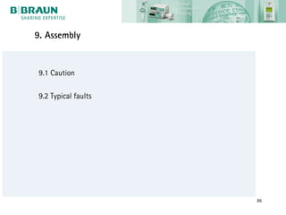 9. Assembly


 9.1 Caution

 9.2 Typical faults




                      86
 
