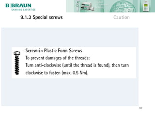 9.1.3 Special screws   Caution




                                 92
 