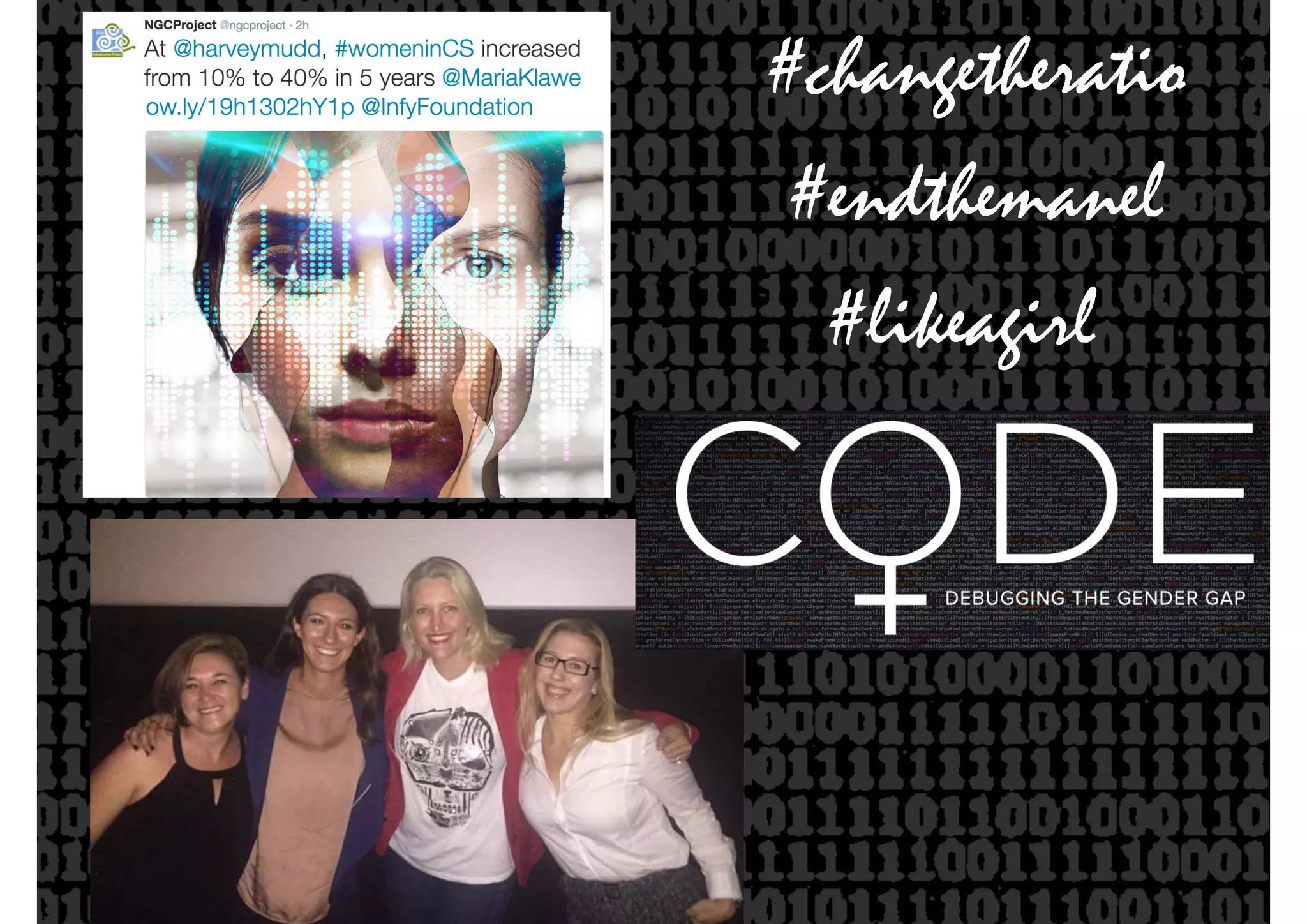 #endthemanel
#likeagirl
#changetheratio
 