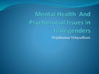 transgender mental health | PPT