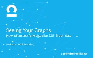 Seeing Your Graphs
Joe Parry, CEO & Founder
How to successfully visualize DSE Graph data
 
