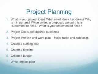 Tg Project Example TechGirls project planning | PPT