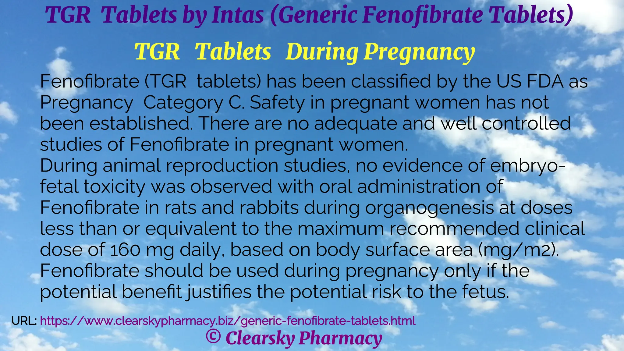 TGR Tablets by Intas (Generic Fenofibrate Tablets) | PDF