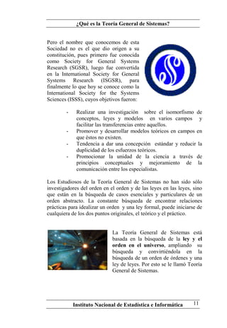 Teoria General de Sistemas