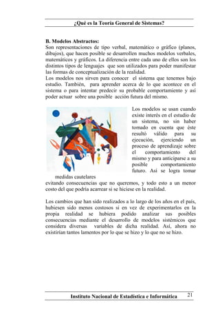 Teoria General de Sistemas